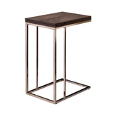 Coaster Pedro Expandable Top Accent Table Chestnut and Chrome Model 902932